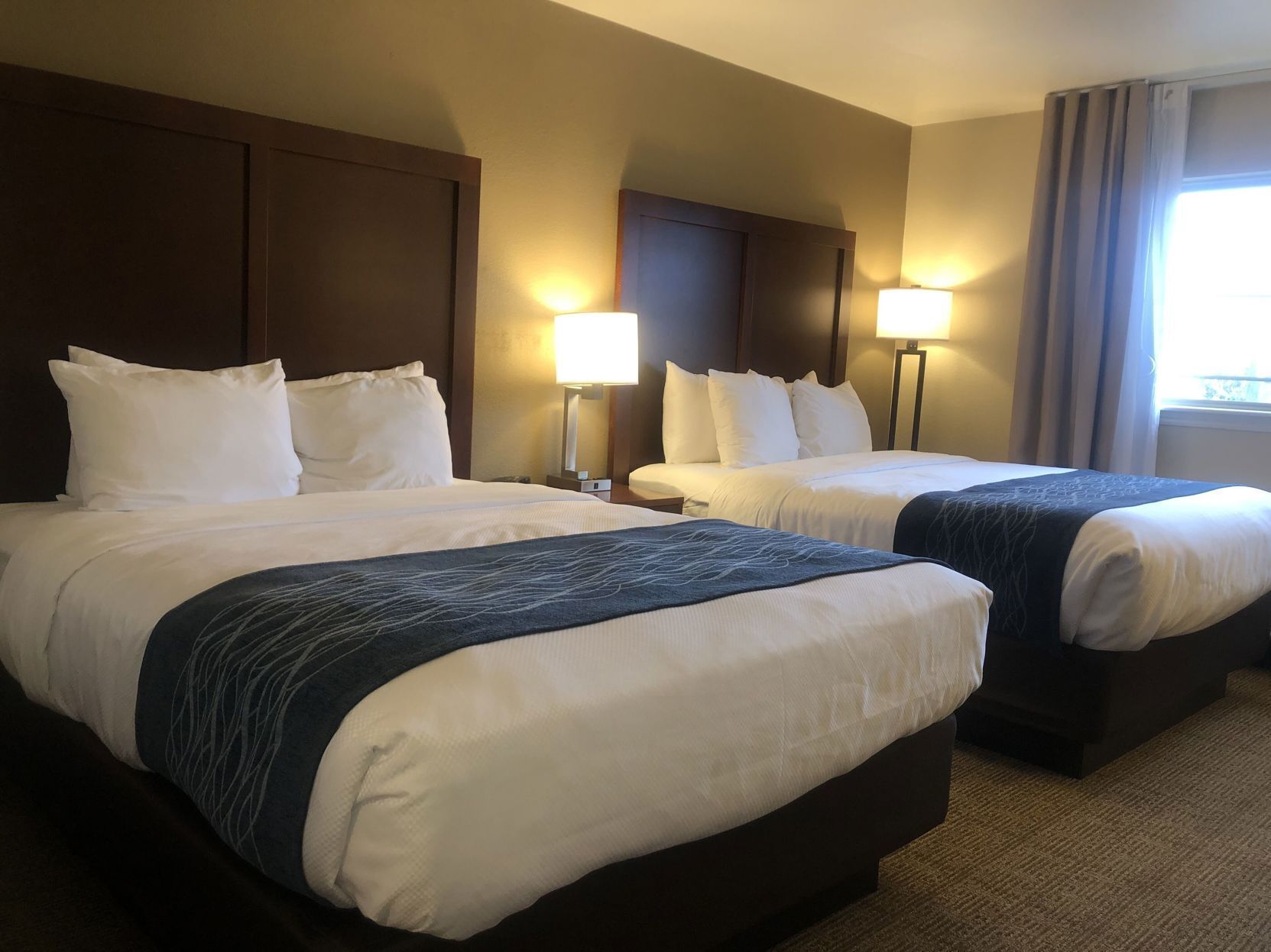 In-room safe, desk, blackout curtains, soundproofing