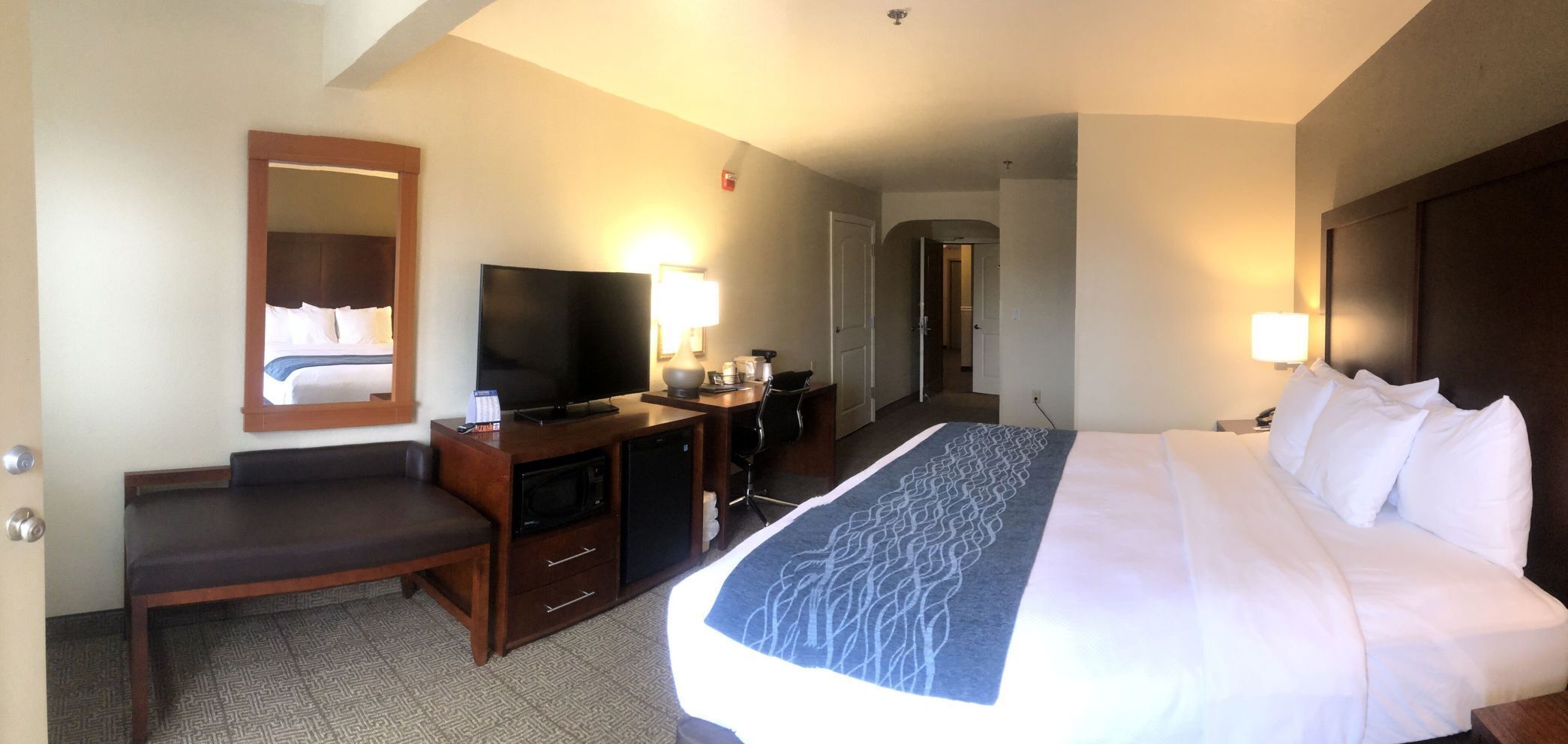 In-room safe, desk, blackout curtains, soundproofing