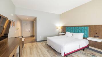 Habitación, 1 cama King size, con acceso para personas discapacitadas, para no fumadores | Edredón, caja de seguridad en la habitación y insonorización