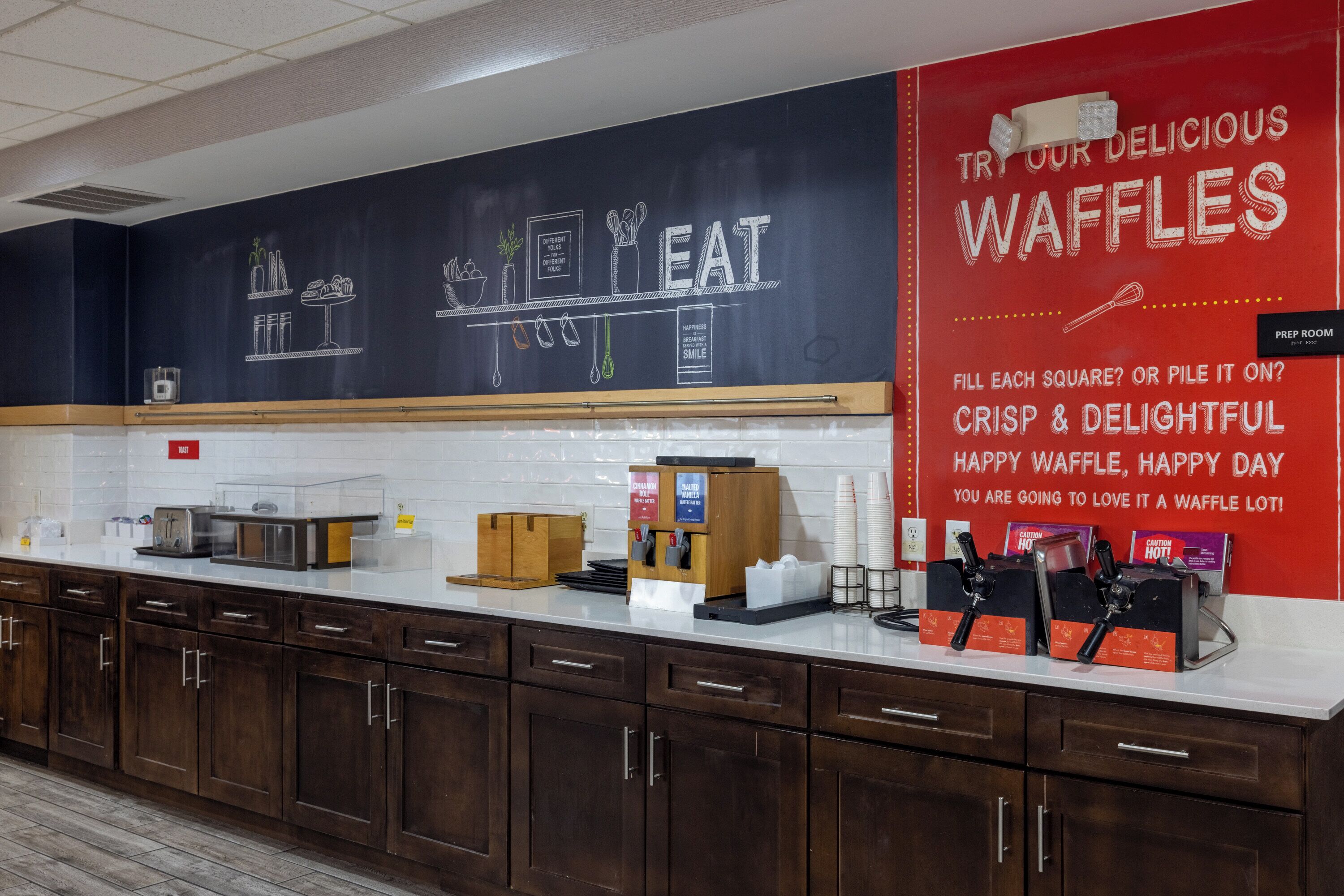 Free daily buffet breakfast