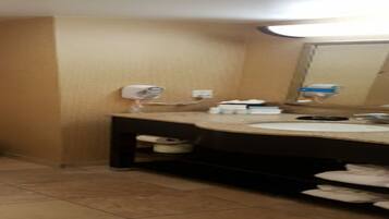 Free toiletries, hair dryer, towels