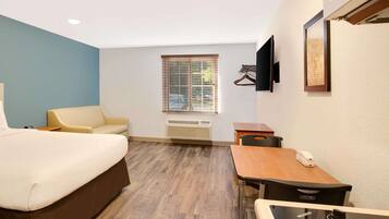 Desk, iron/ironing board, free WiFi, bed sheets