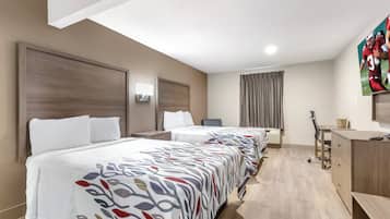 Desk, laptop workspace, blackout drapes, WiFi (free)