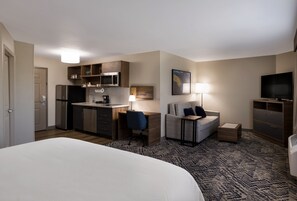 Studio Suite, 1 King Bed with Sofa bed | Egyptian cotton sheets, premium bedding, down comforters, pillowtop beds - Candlewood Suites Lafayette - River Ranch by IHG (Lafayette)