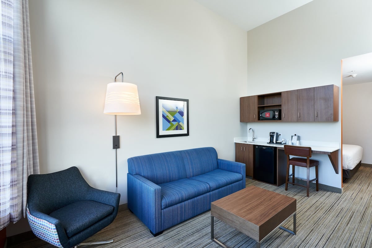 suite, 1 king bed | in-room safe, desk, soundproofing, iron/ironing board