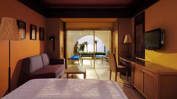 Surmatelas, minibar, coffres-forts dans les chambres, bureau