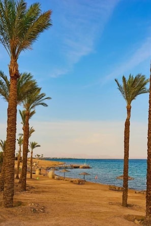 Private beach