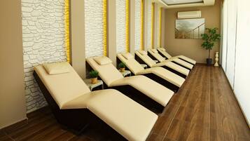 Badstue, boblebad, dampbad, tyrkisk bad/hamam og kroppsbehandlinger