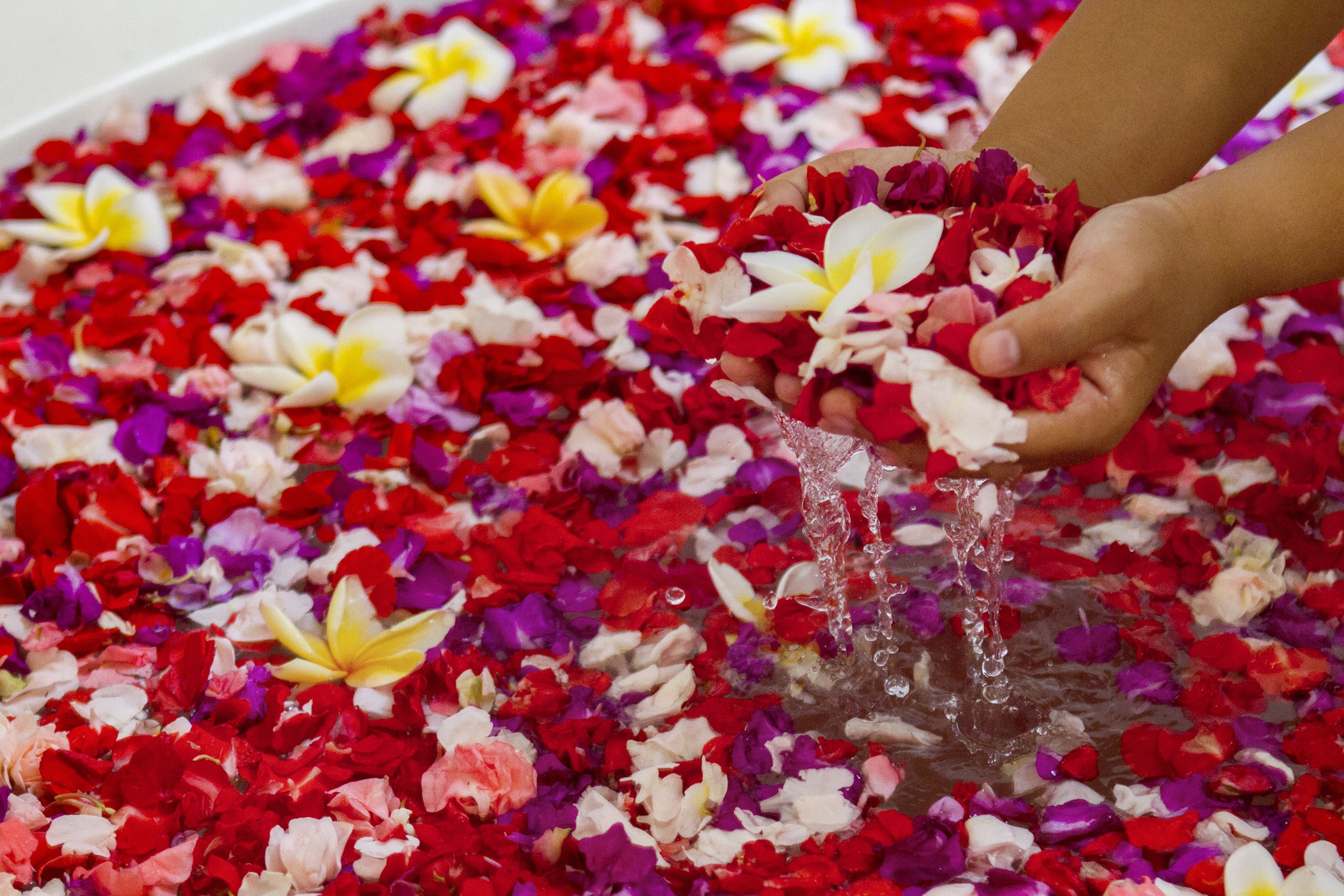 deep-tissue massages, massage/treatment rooms, manicures and pedicures