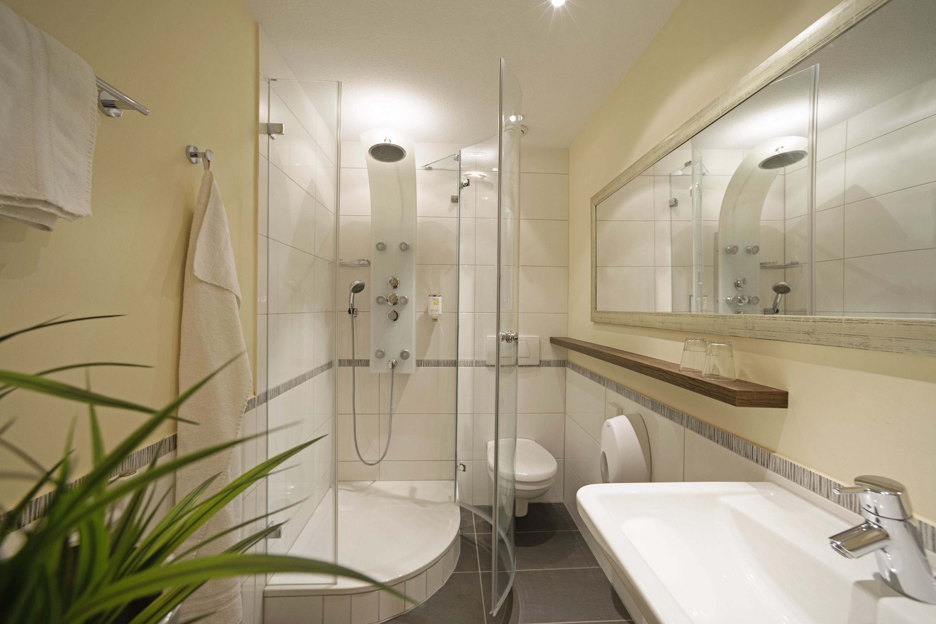 premium room, 1 double bed (converts to 2 twin beds) | bathroom | hair dryer, towels