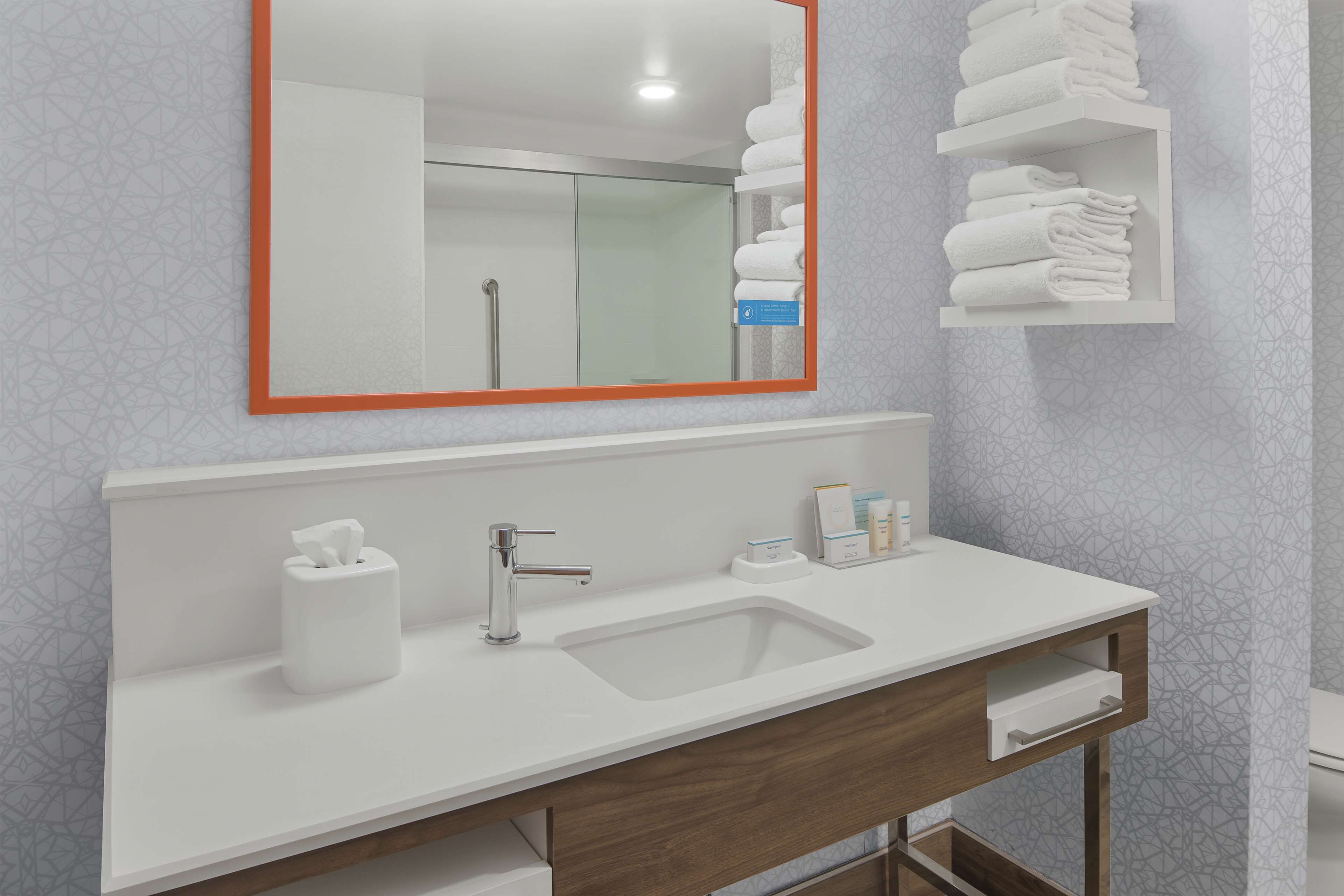 free toiletries, hair dryer, towels