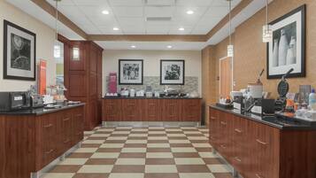 Free daily buffet breakfast