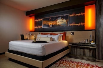 In-room safe, desk, free WiFi, bed sheets at Hard Rock Hotel & Casino Biloxi