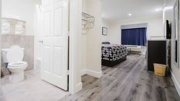 Individually decorated, individually furnished, desk, laptop workspace