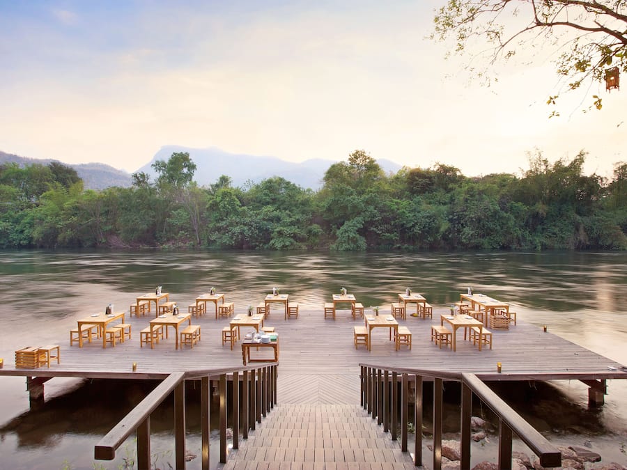 Breakfast, lunch and dinner served