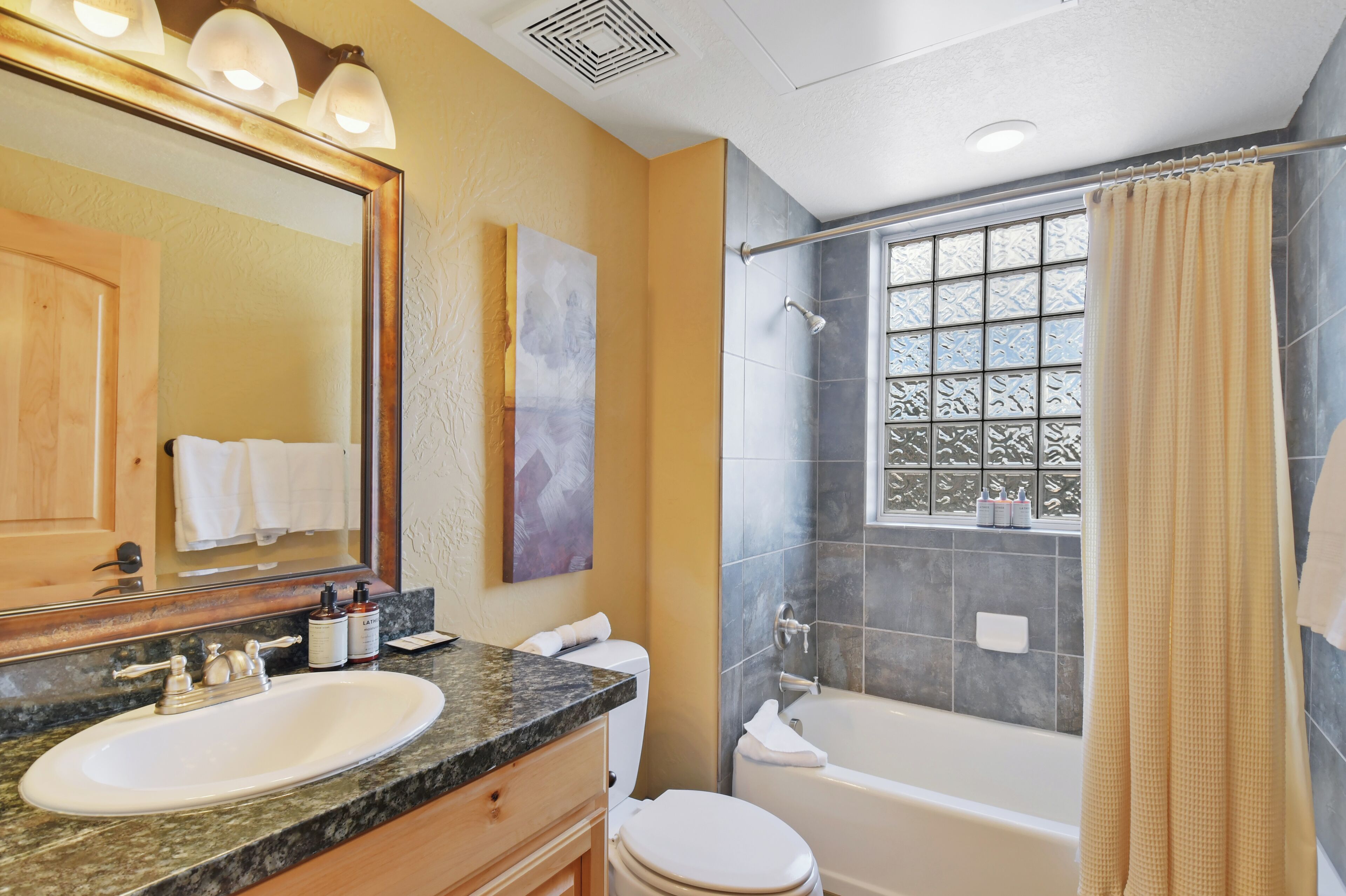 free toiletries, hair dryer, bathrobes, towels