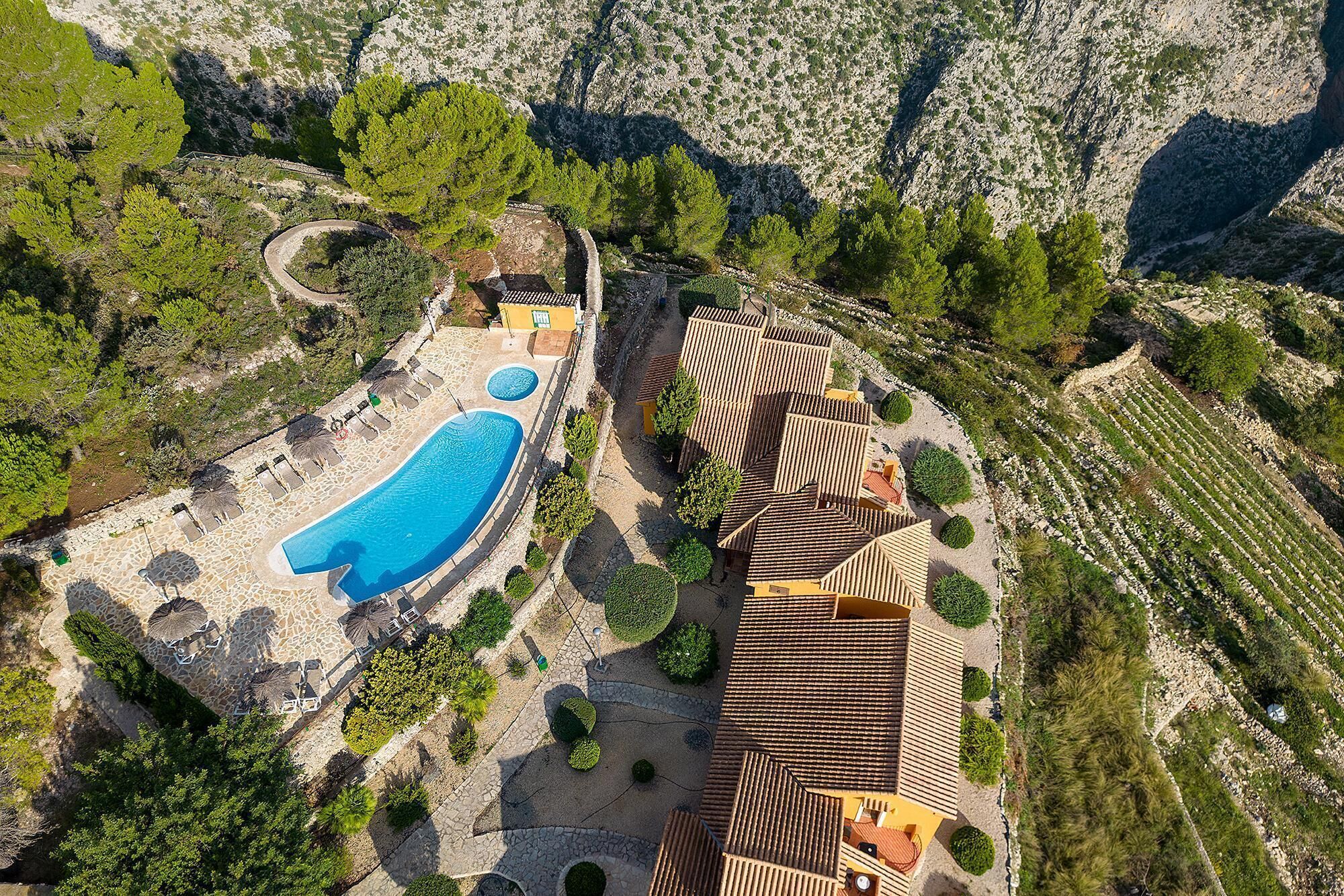 Uitzicht vanuit accommodatie