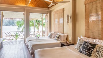 Beachfront Villa | Zimmersafe, individuell dekoriert, individuell eingerichtet
