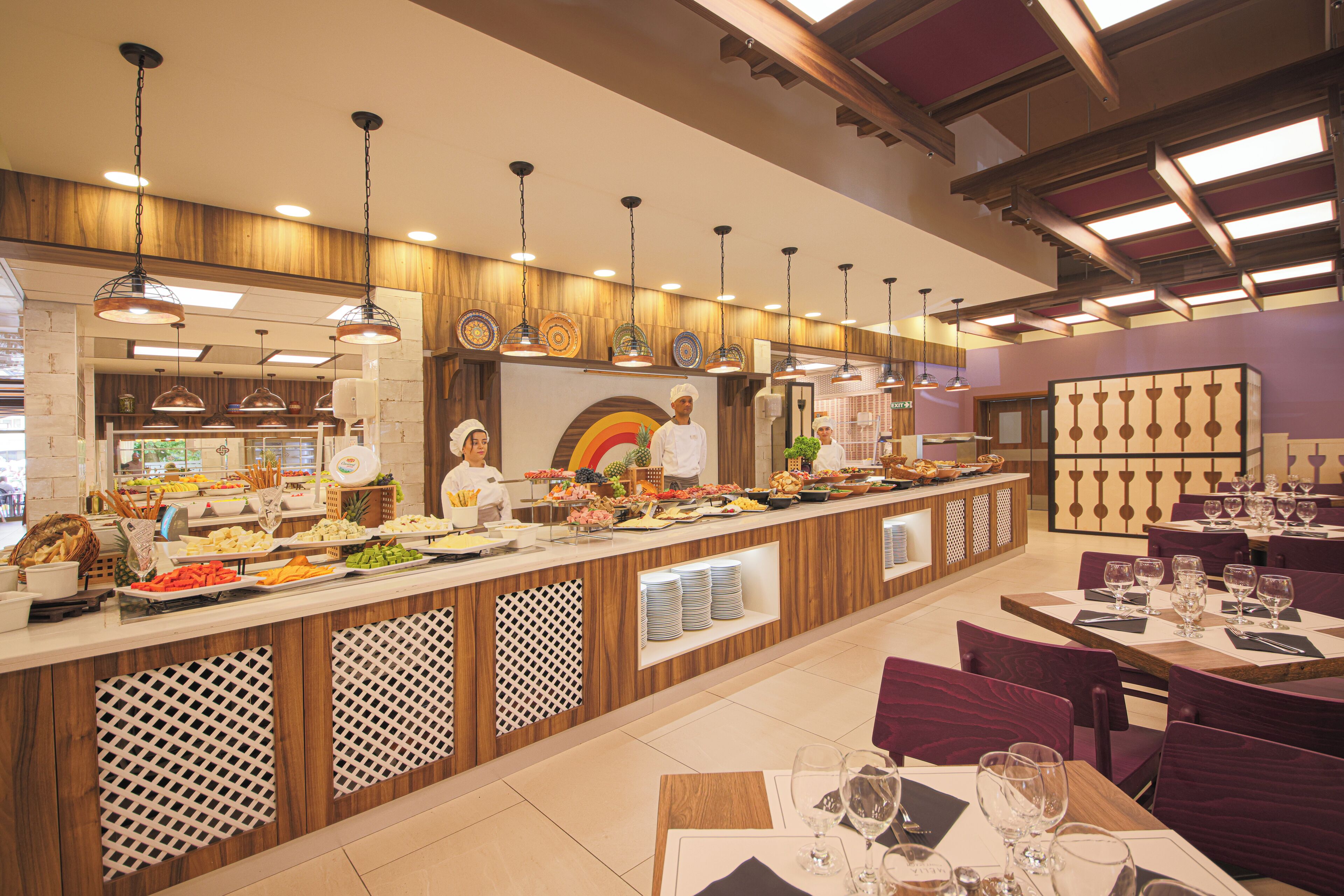 5 restaurants, breakfast, lunch, dinner served; indian cuisine