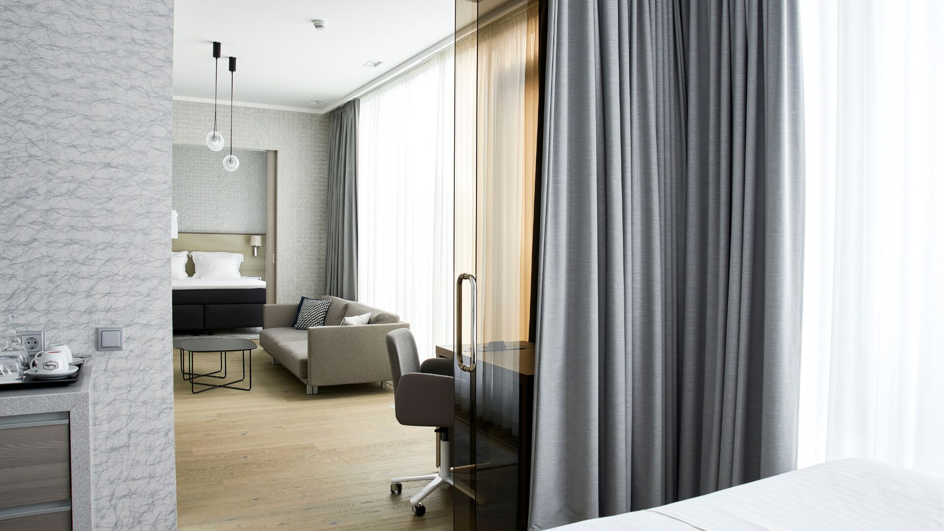Suite, 2 Bedrooms with SPA access | 1 bedroom, hypo-allergenic bedding, minibar, in-room safe