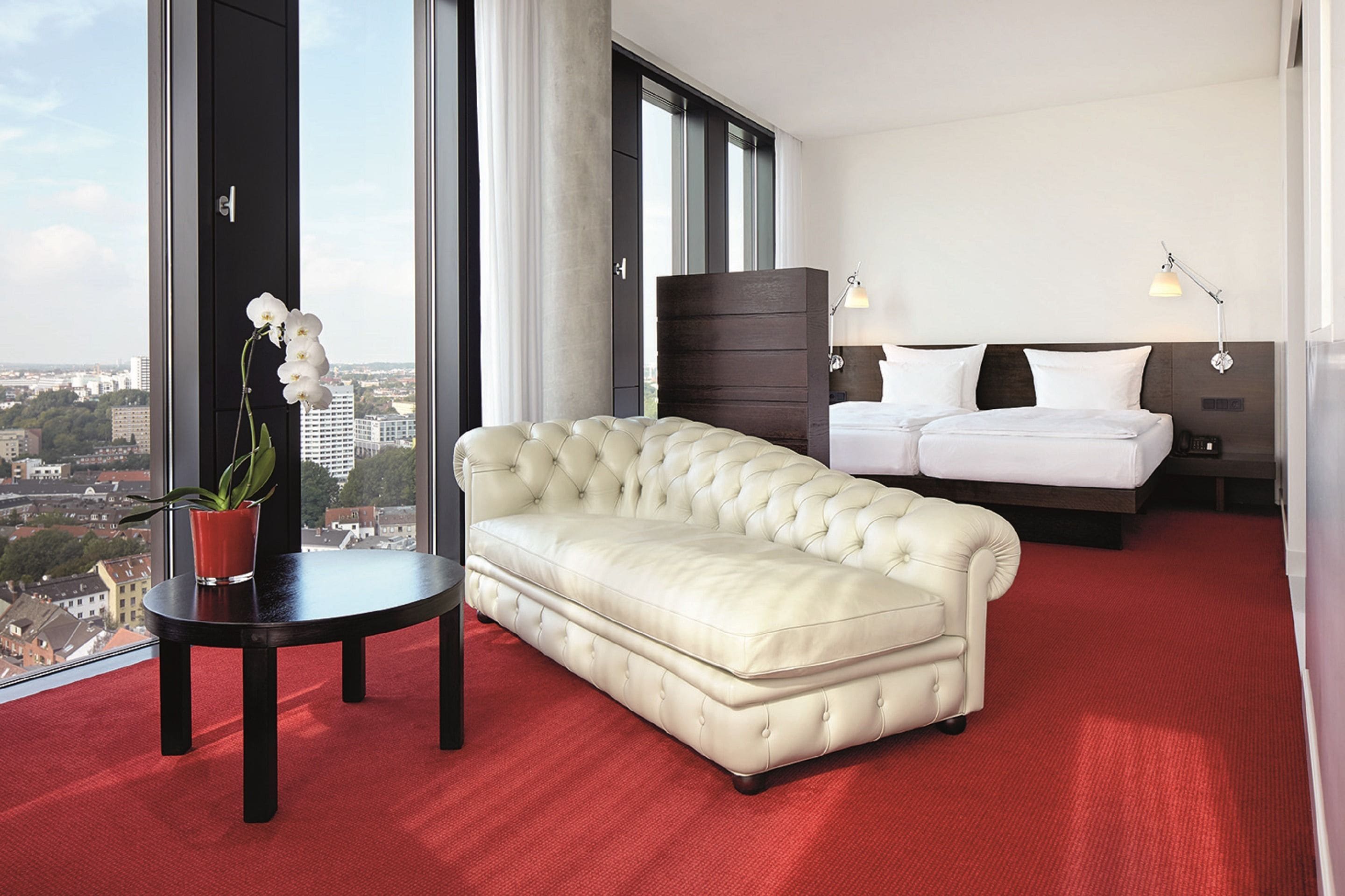 hypo-allergenic bedding, minibar, in-room safe, desk