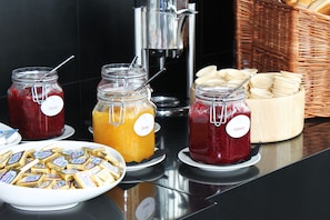 Daily buffet breakfast (EUR 28 per person)