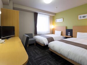 Phòng 2 giường đơn Tiêu chuẩn, không hút thuốc | Bộ đồ giường cao cấp, bàn, màn/rèm cản sáng, phòng cách âm 