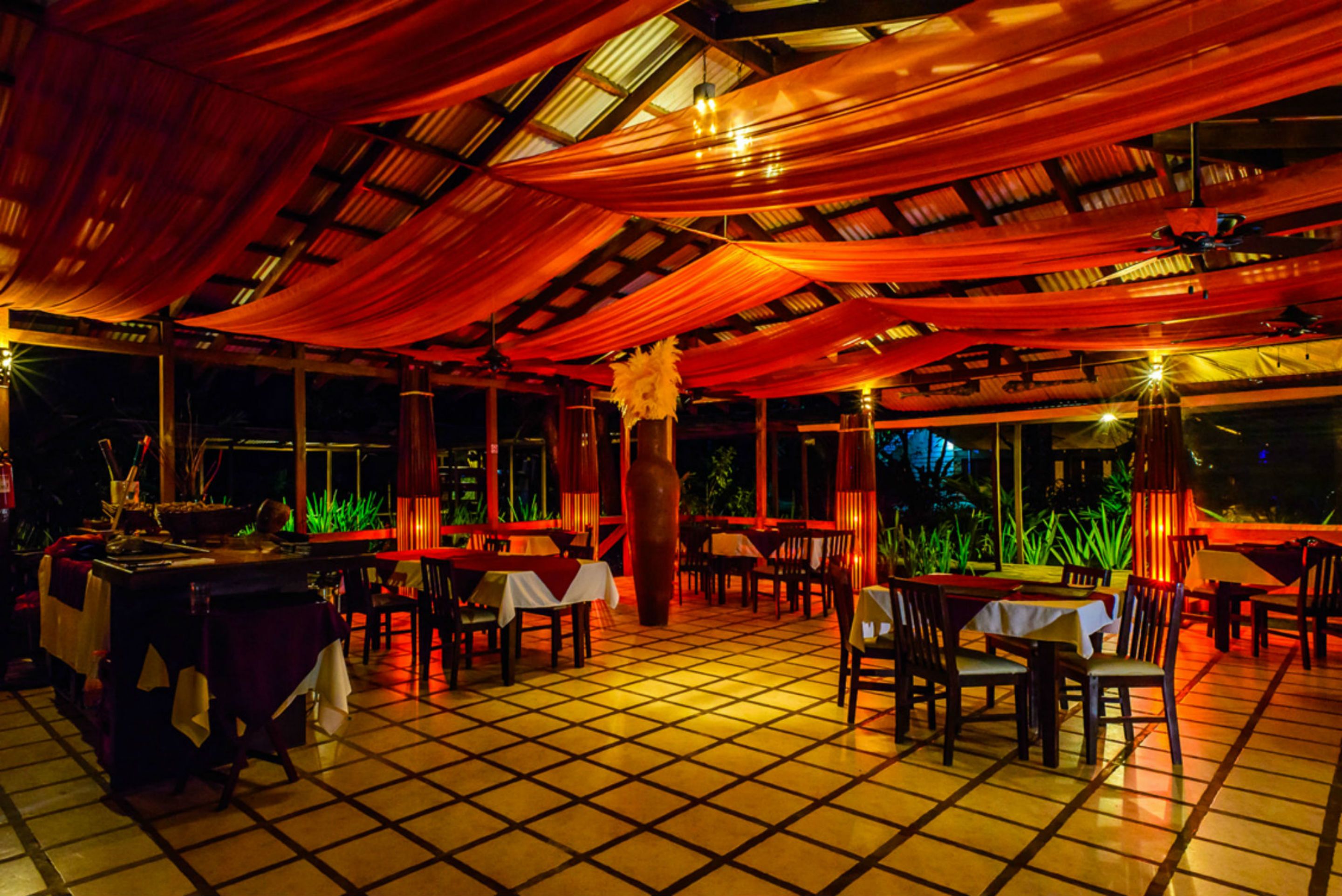 breakfast, lunch, dinner served; caribbean cuisine