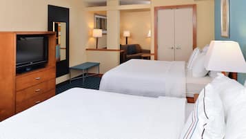 Suite, Multiple Beds, Non Smoking | Premium bedding, pillowtop beds, desk, iron/ironing board