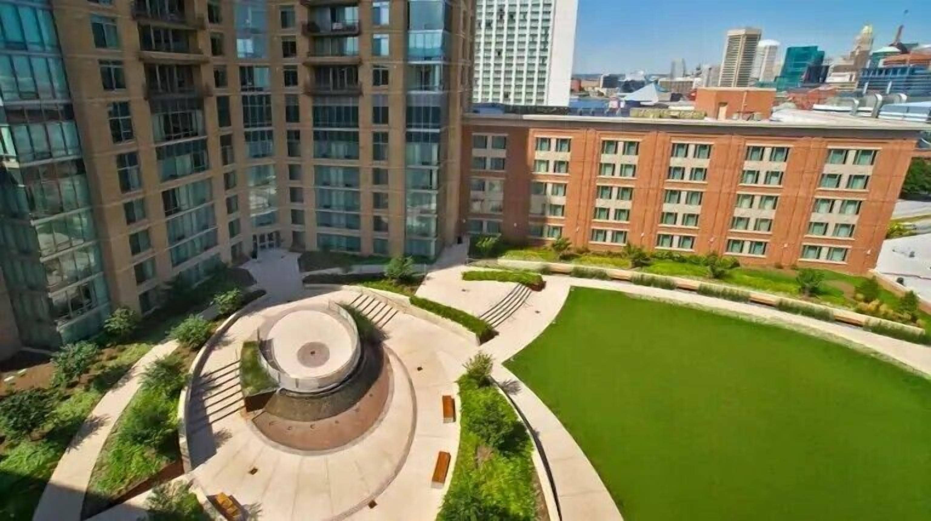 Outdoor banquet area