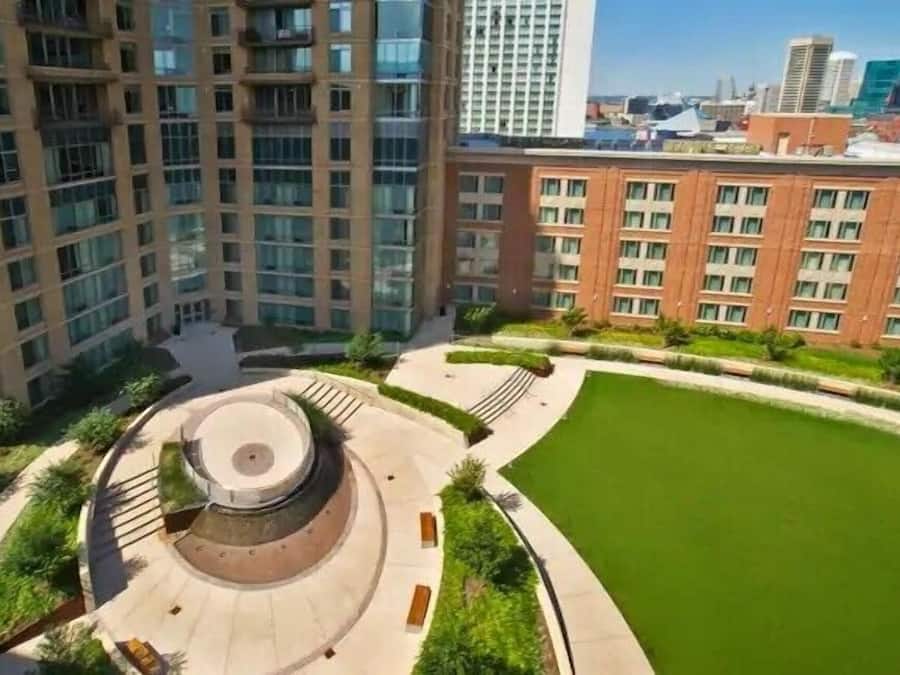 Área externa para banquete