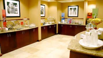 Free daily buffet breakfast