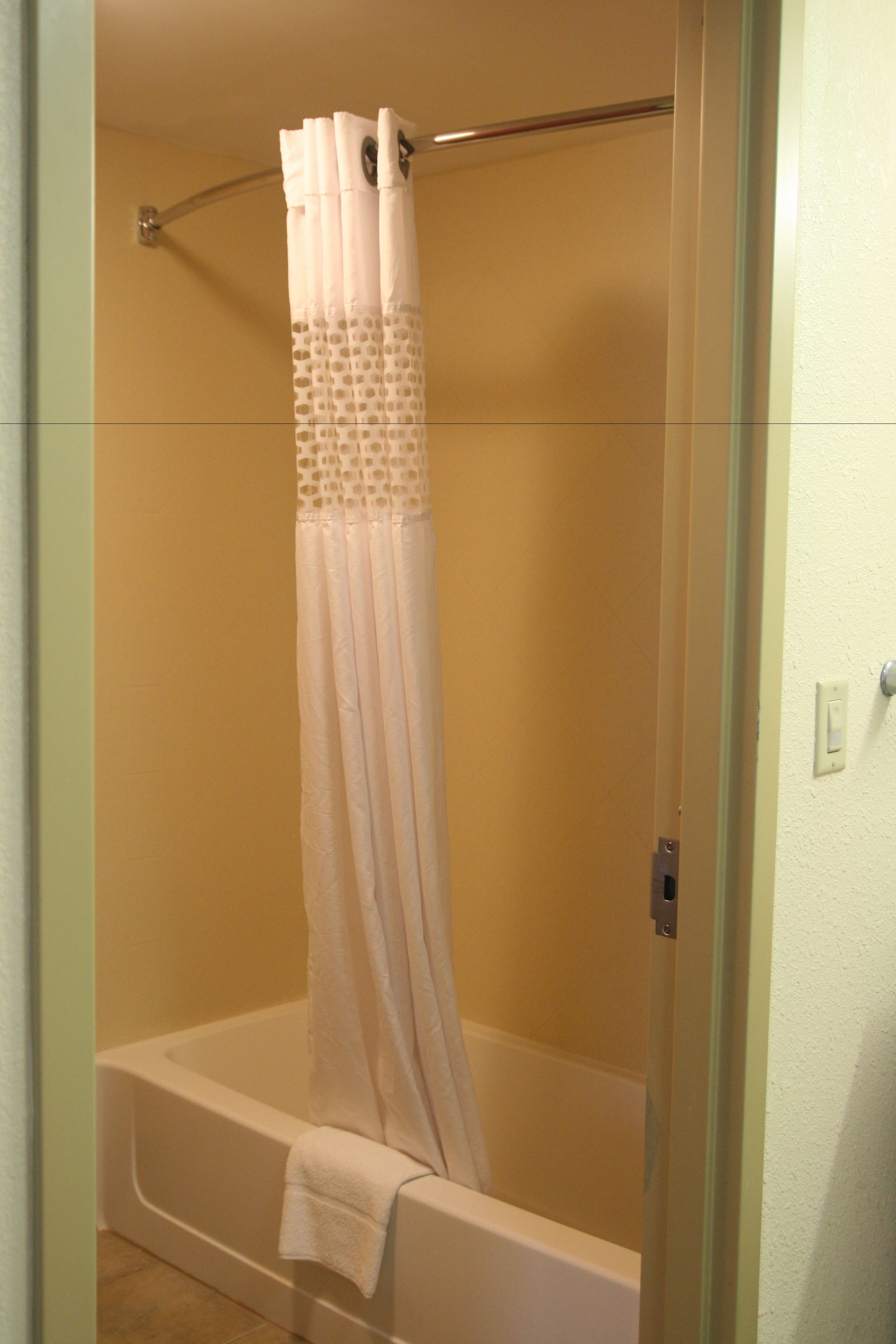 studio suite, non smoking (2 queen with sofabed) | bathroom | shower, hair dryer, towels