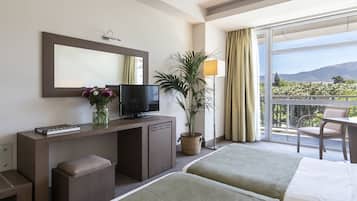 Literie de qualité supérieure, couette en duvet d'oie, minibar