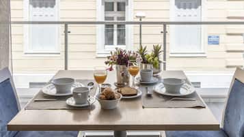 Daily buffet breakfast (EUR 22 per person)