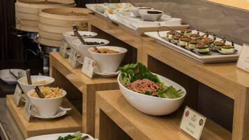 Daily self-serve breakfast for a fee