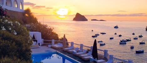 Blick von der Unterkunft