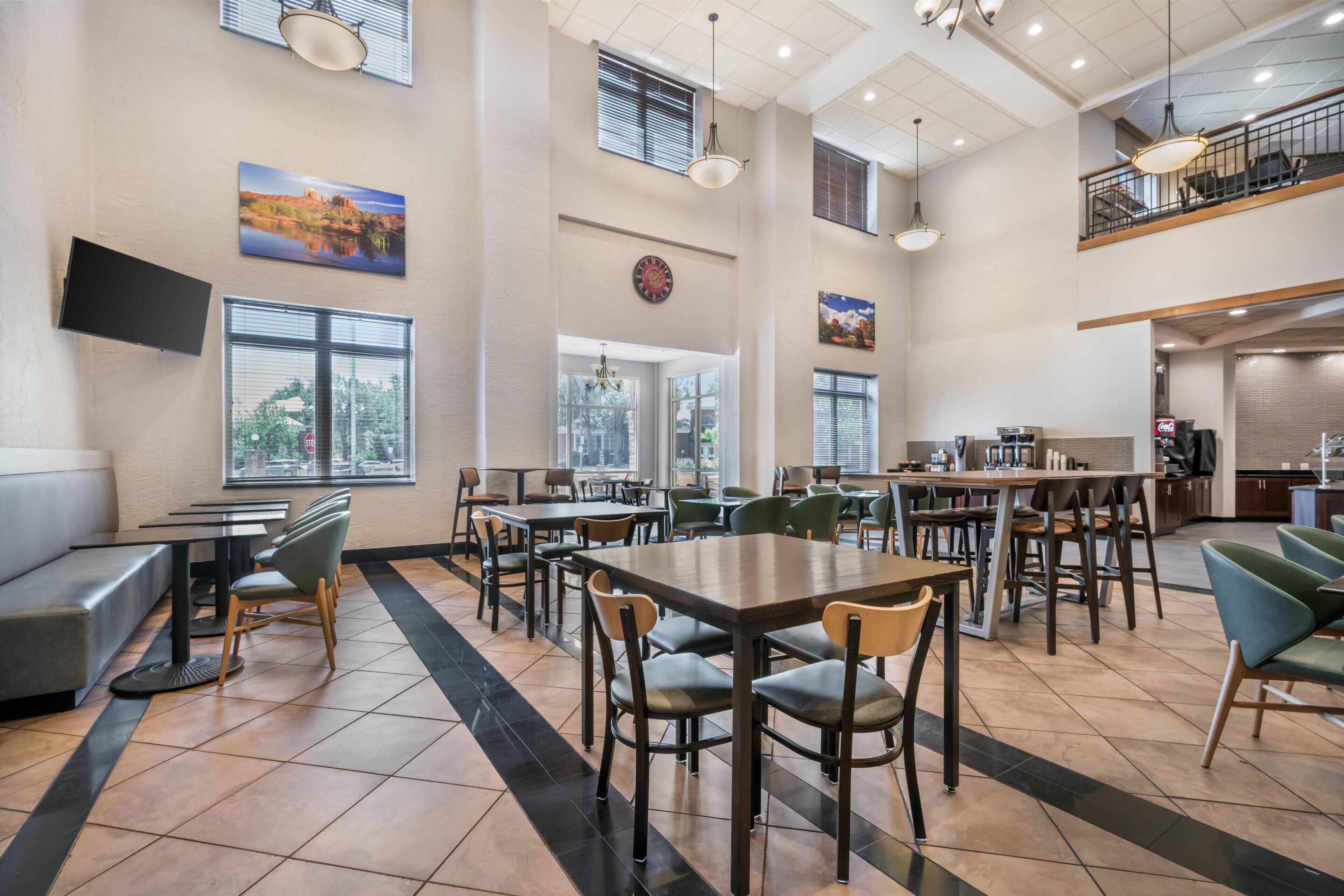 Free daily buffet breakfast