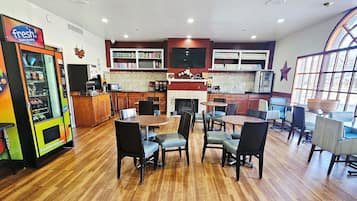 Free daily self-serve breakfast