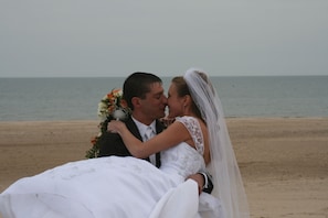Playa privada, arena blanca