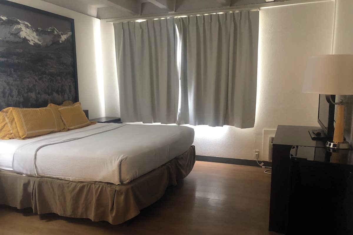 Studio, 1 kingsize bed, niet-roken | Een bureau, een strijkplank/strijkijzer, gratis wifi, beddengoed