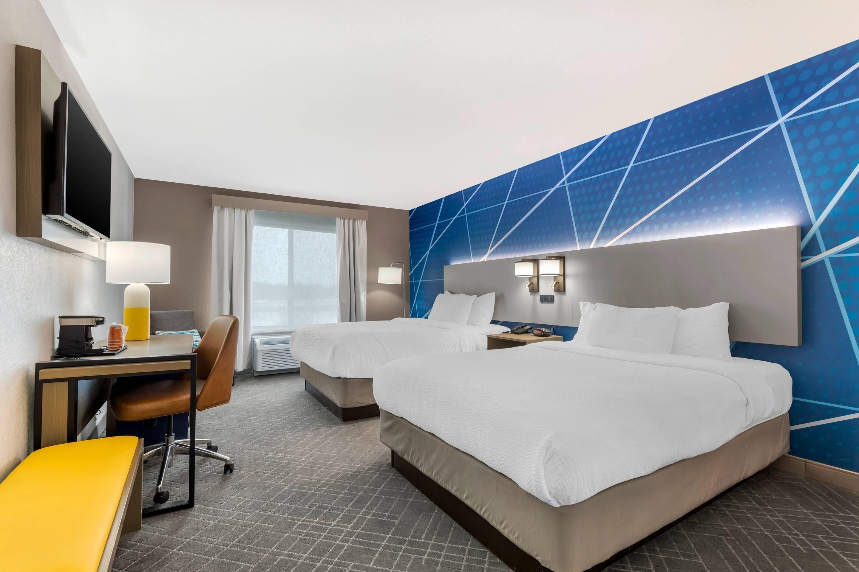 Room, 2 Queen Beds, Accessible, Non Smoking | Blackout drapes, iron/ironing board, free WiFi