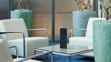 Sittområde i lobbyn