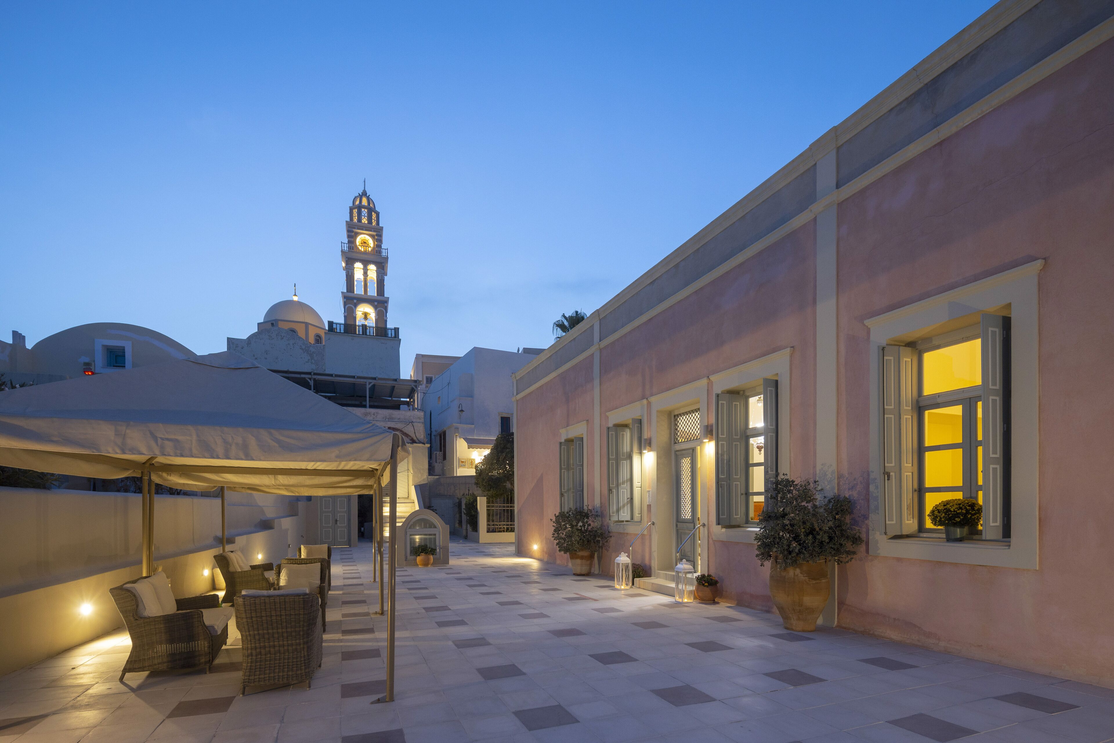 front of property – evening/night