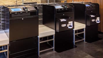 Check-in/check-out kiosk