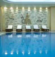 Una piscina cubierta
