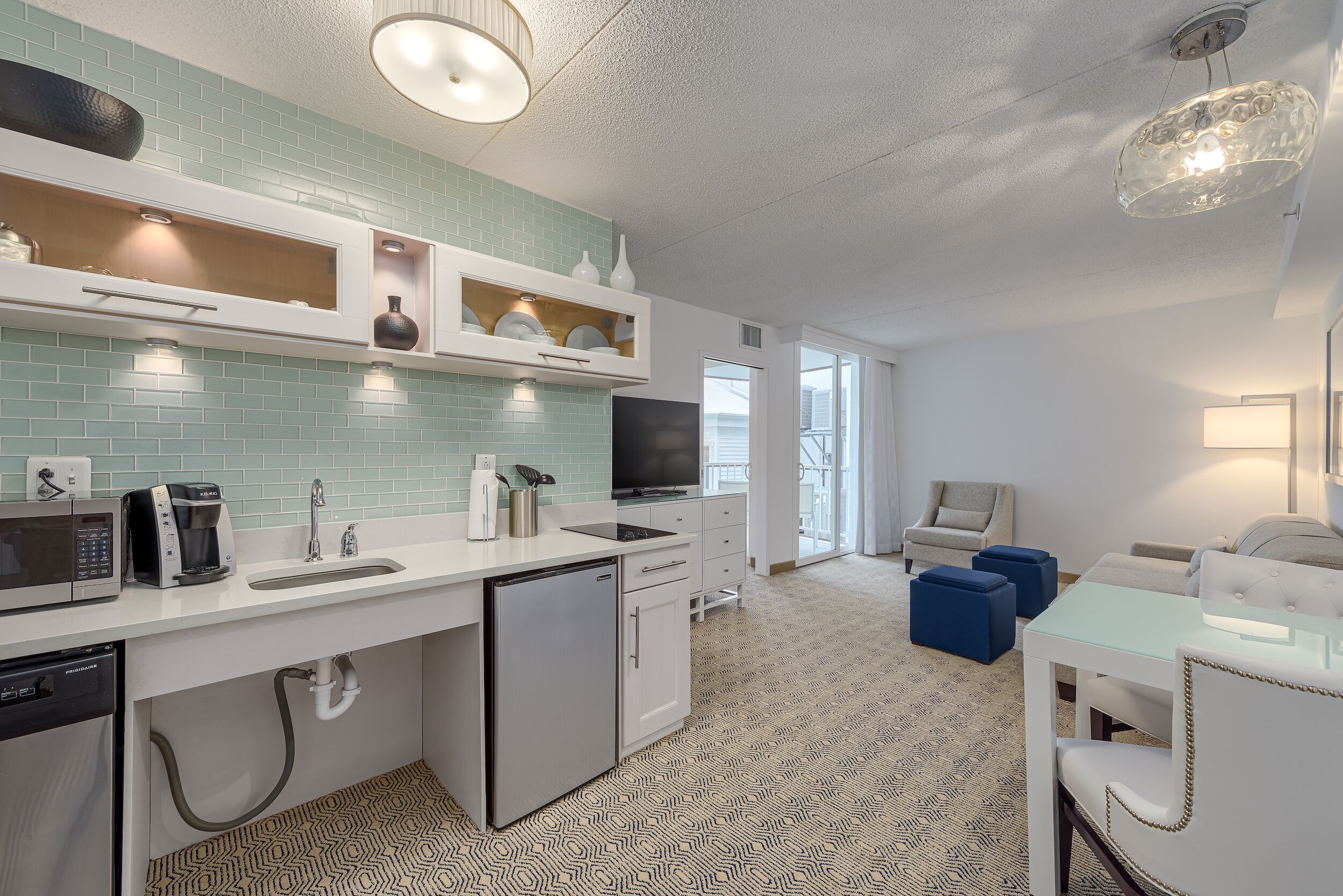 hypo-allergenic bedding, in-room safe, individually decorated