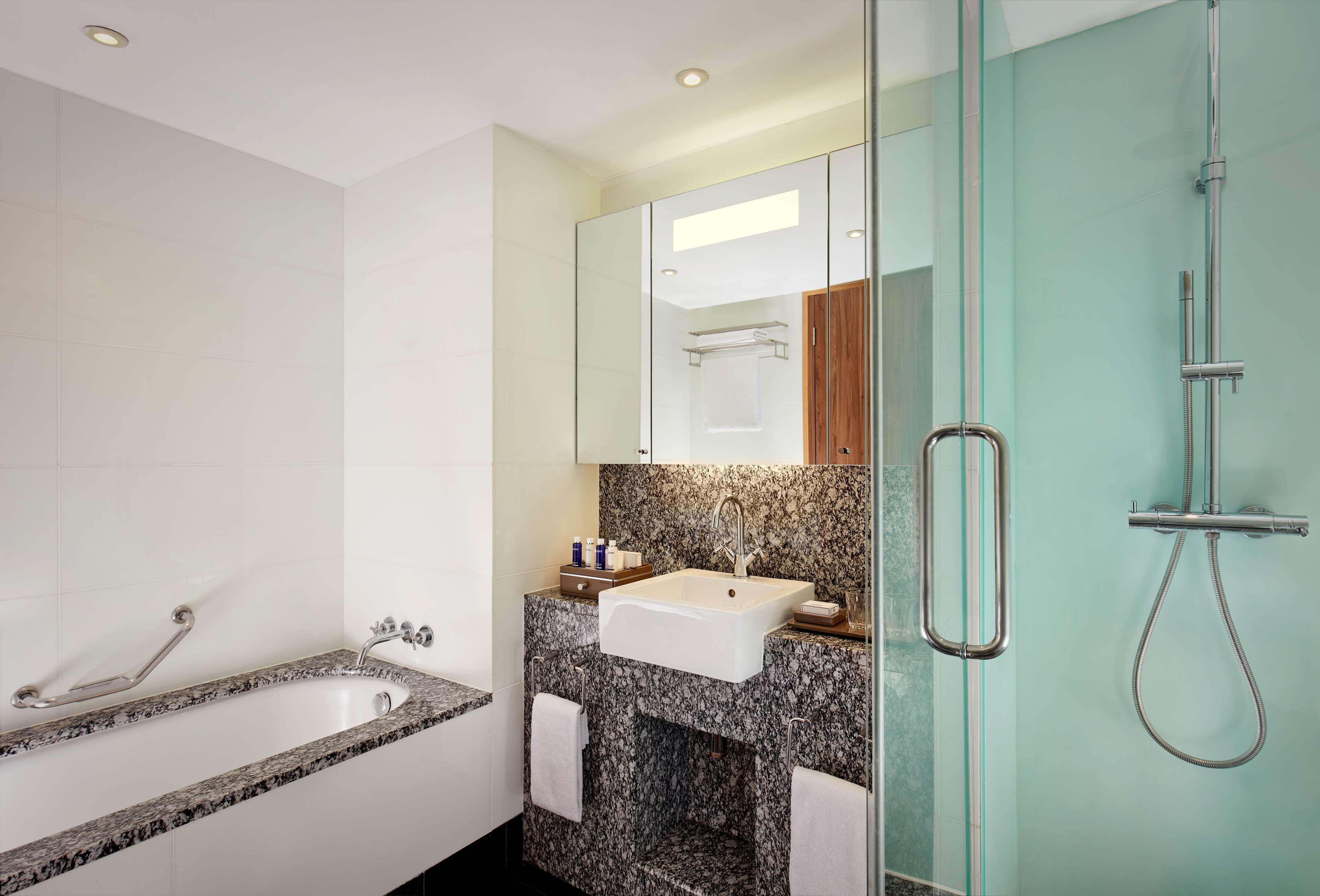 penthouse, 1 bedroom | bathroom | shower, free toiletries, hair dryer, towels