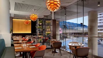 Dinner served, international cuisine