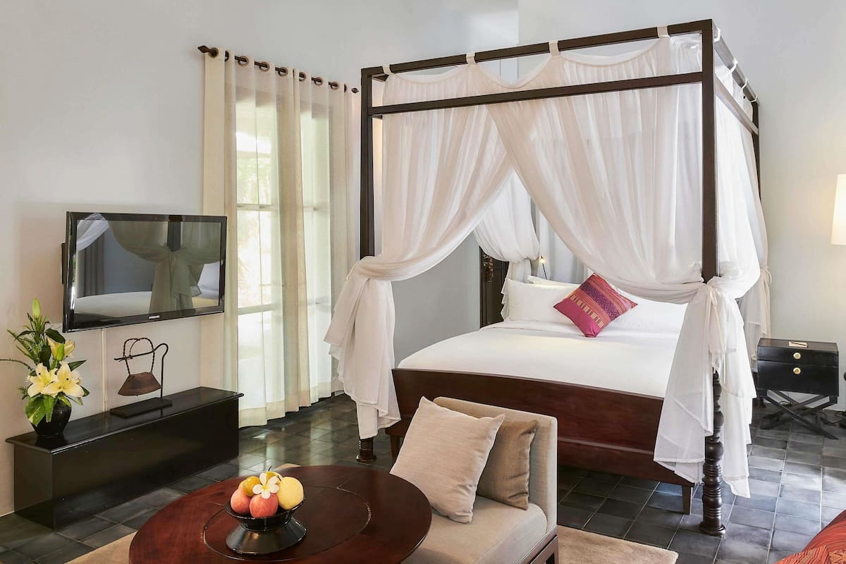 Literie de qualité supérieure, couette en duvet d'oie, minibar